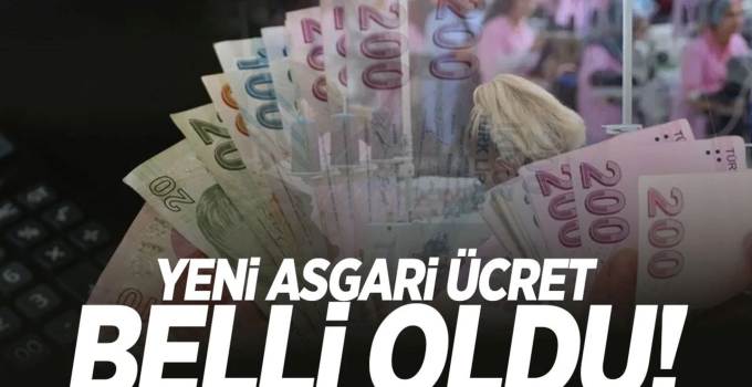 2025 yılı asgari ücret belli oldu!